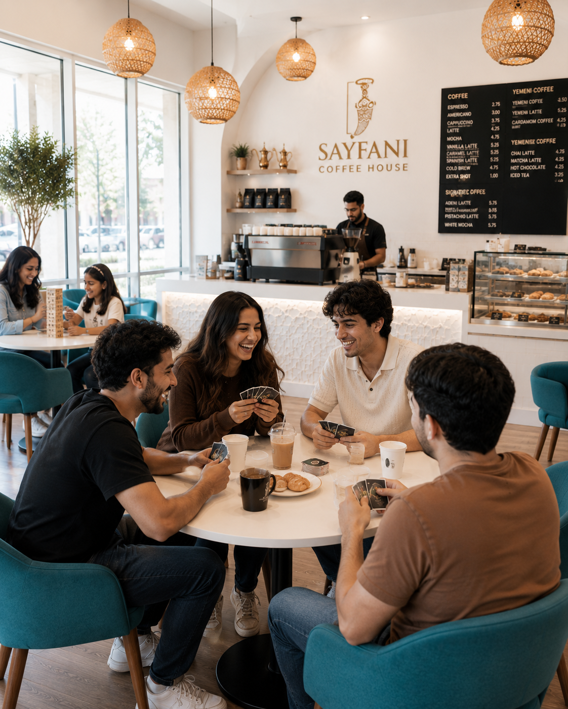 Sayfani Coffee House interior — more than just a coffee shop, a place to gather and belong